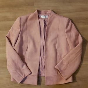 Tahari by ASL Womens Faux Suede Jacket